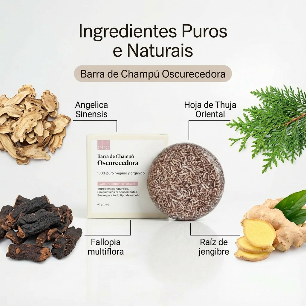 Oba Hair | Champú Natural para Oscurecer el Cabello