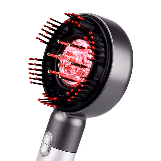 BreoBrush Peine Ultra Hi-Tech: Terapia de Luz, Masajeador y Difusor
